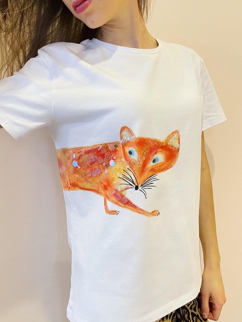 Футболка с лисой