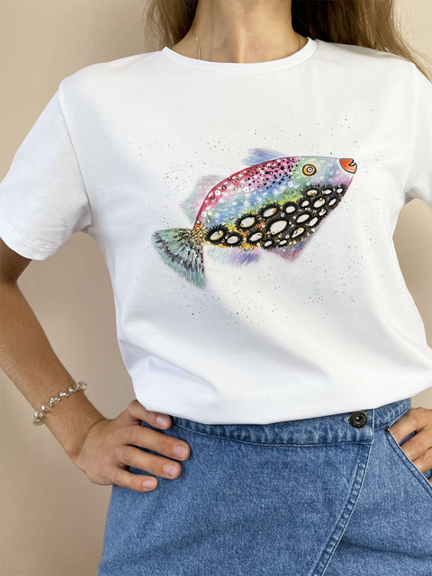 Футболка рыбка