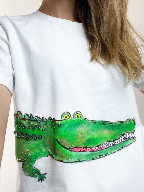 Футболка крокодил