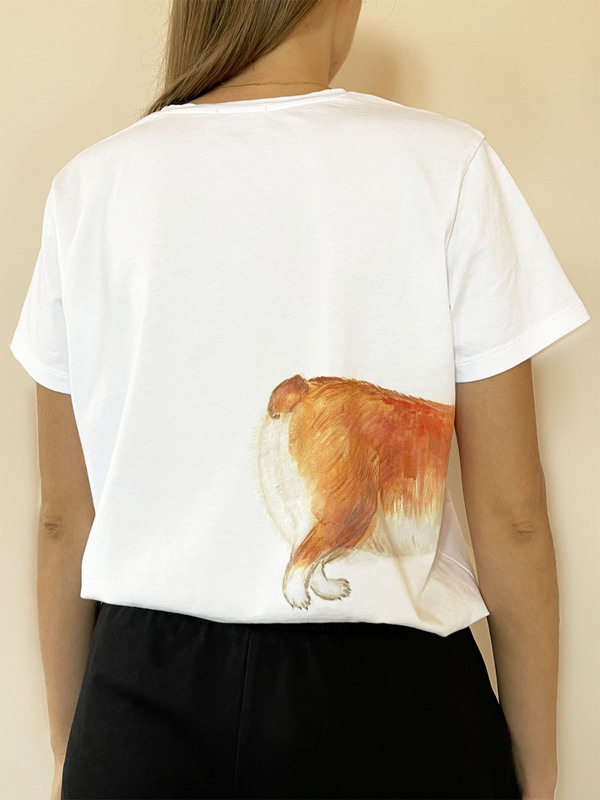 Футболка корги