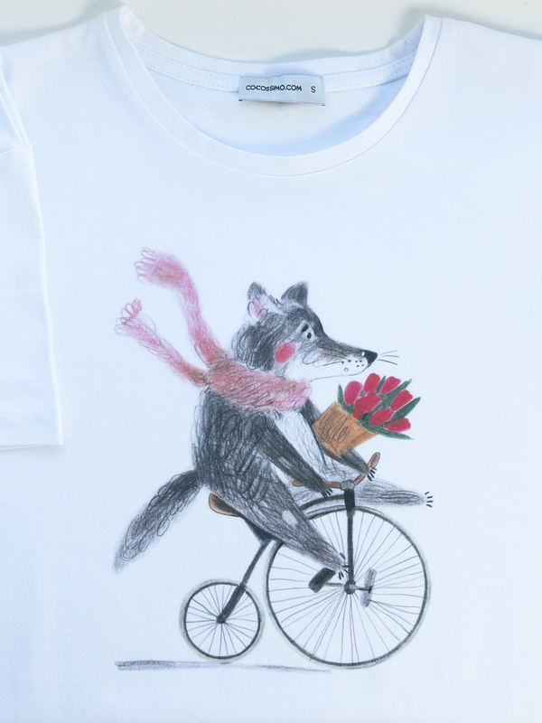 Футболка волчик