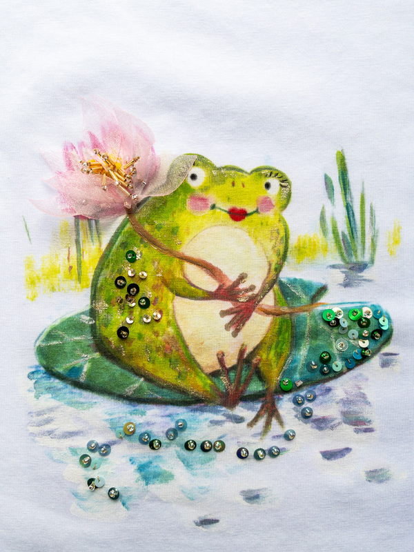 Футболка лягушка