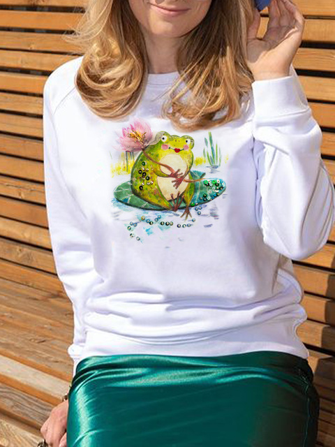 Свитшот с лягушкой