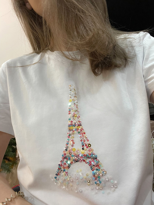 Футболка эйфелева башня