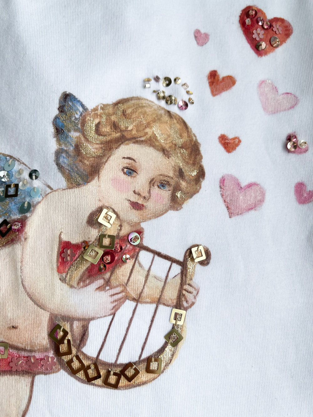 Футболка ангел с лирой