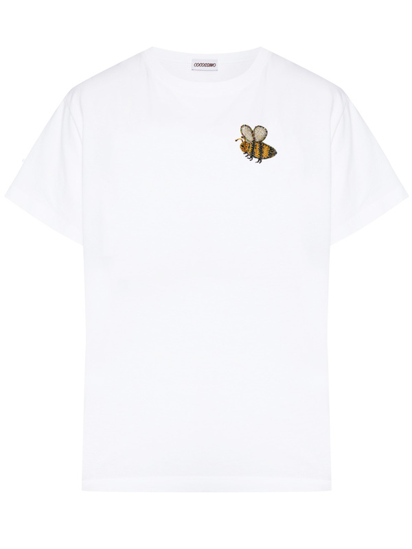 Футболка пчелка белая