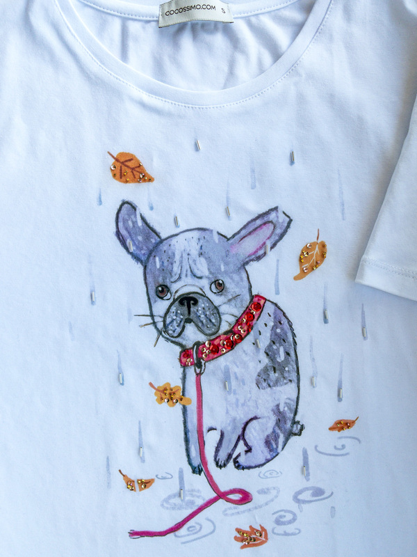 Футболка бульдог