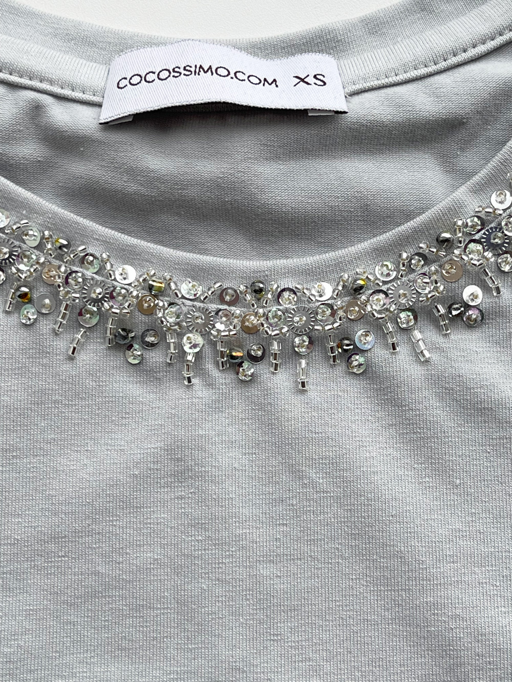 Футболка в стиле CHANEL пепельная