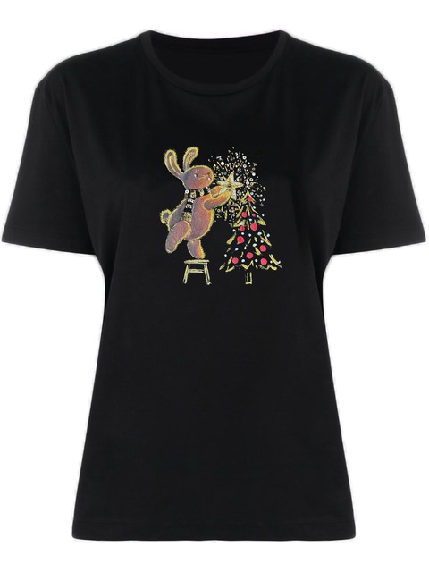 Футболка новогодний зайка