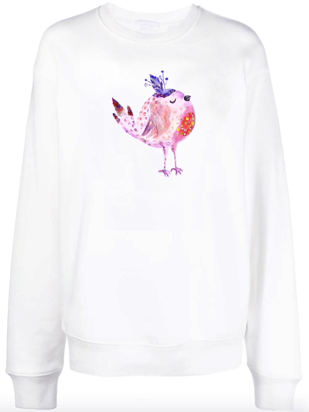 Свитшот с птичкой-кокеткой