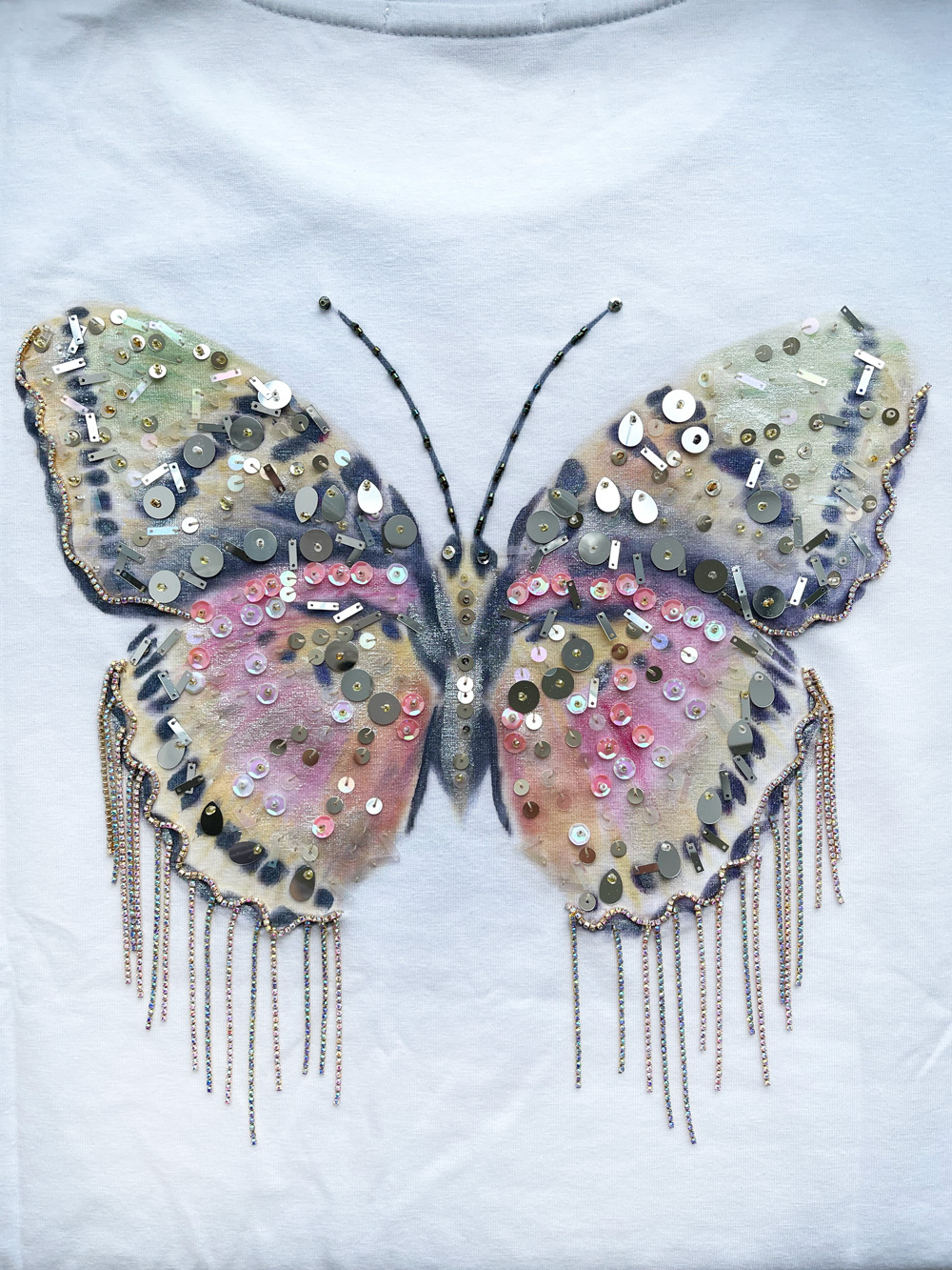 Футболка бабочка на спинке