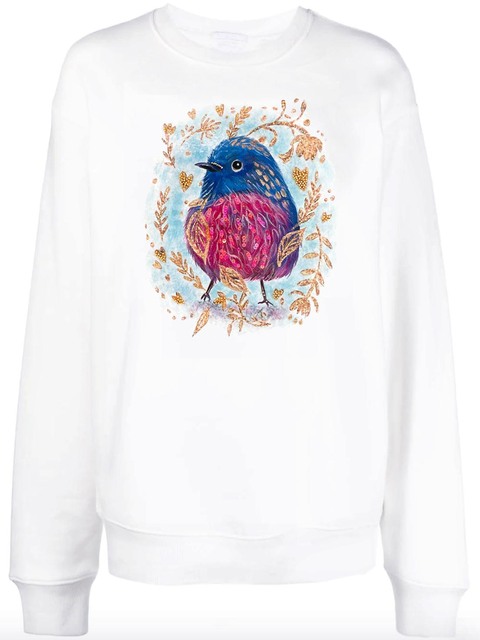 Свитшот с малиновкой