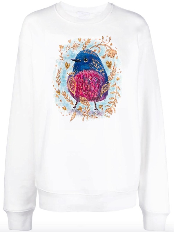 Свитшот с малиновкой