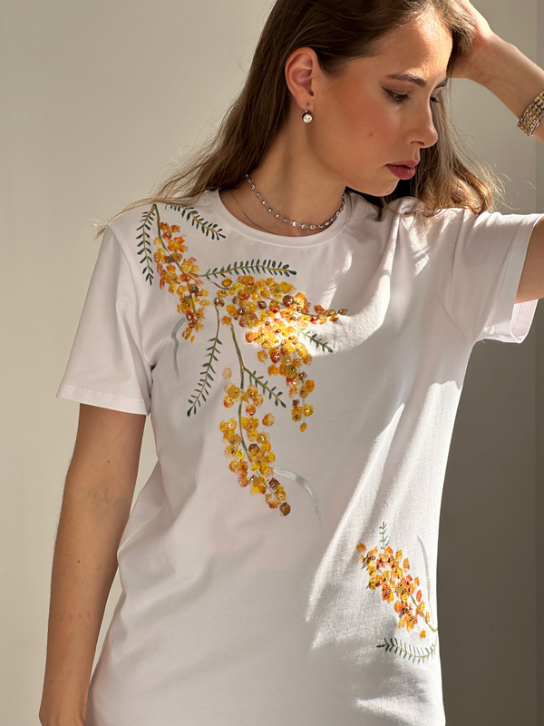 Футболка мимоза