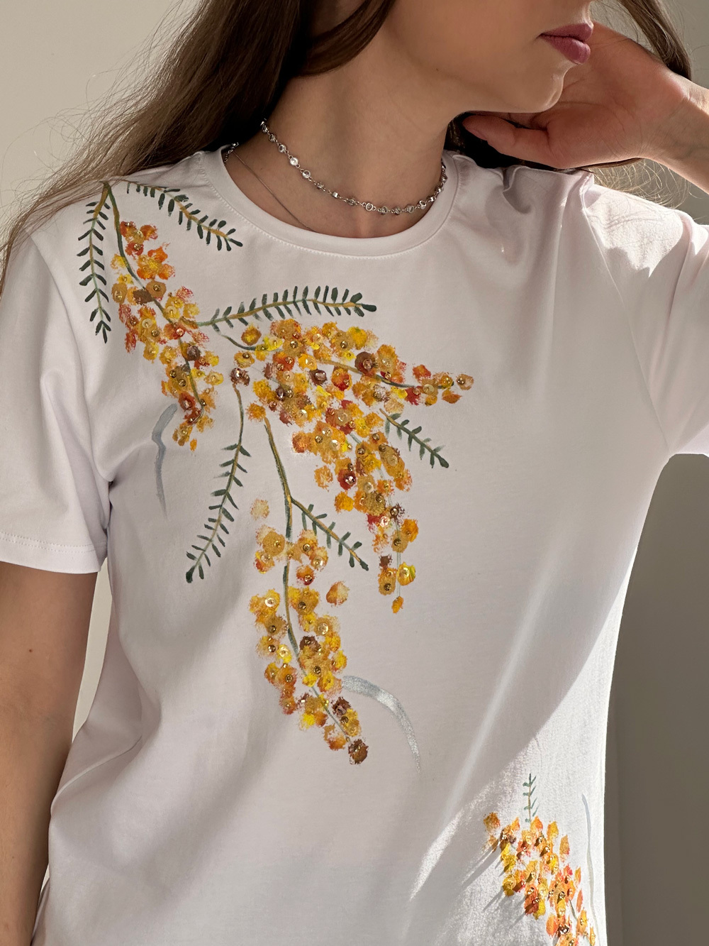 Футболка мимоза