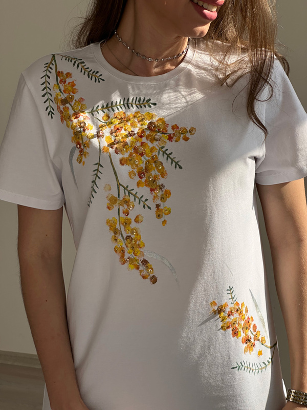 Футболка мимоза