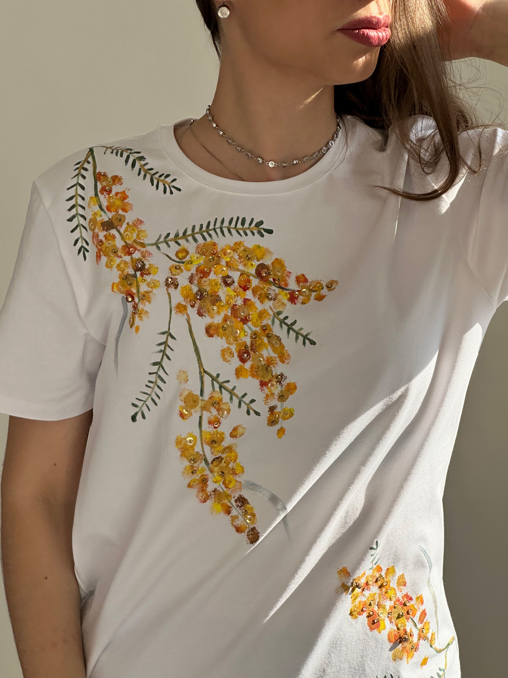 Футболка мимоза