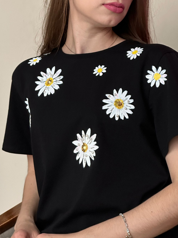 Футболка ромашки