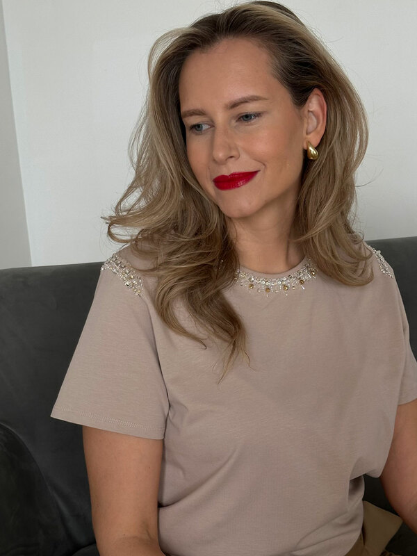 Футболка в стиле CHANEL какао