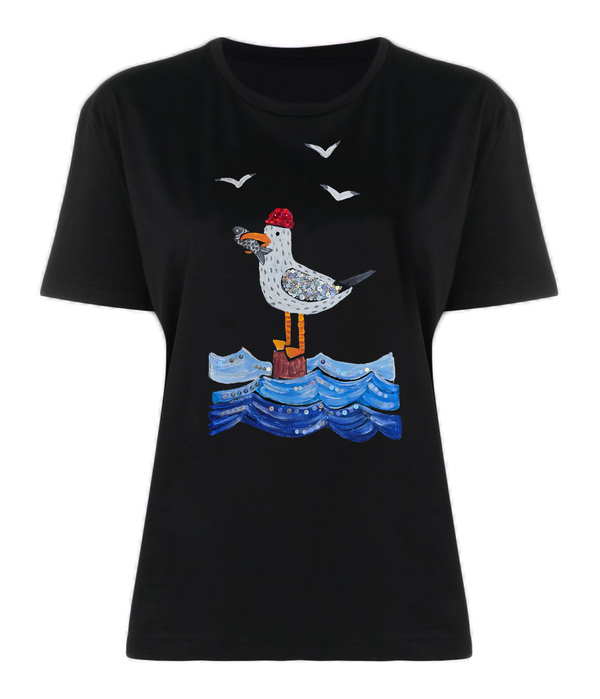 Футболка чайка кусто