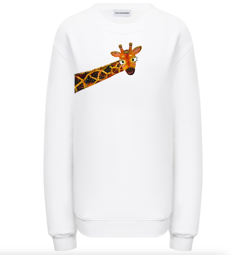 Свитшот с жирафом