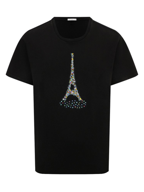 Футболка с Эйфелевой башней черная