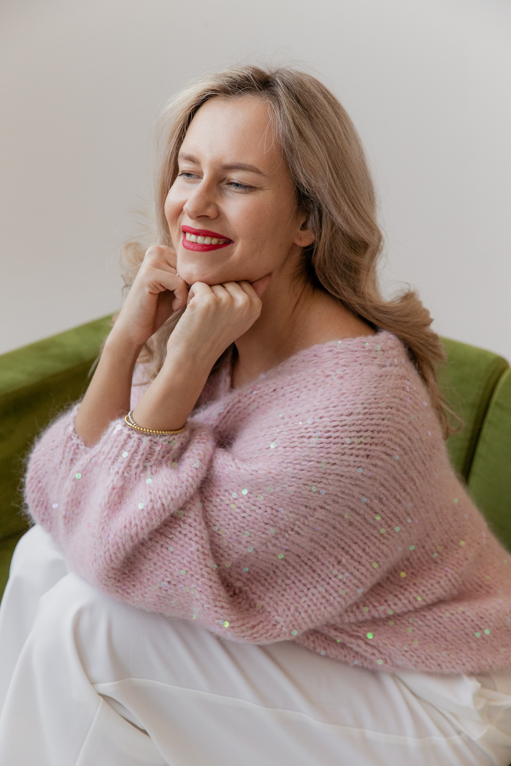 Кардиган нежно-розовый