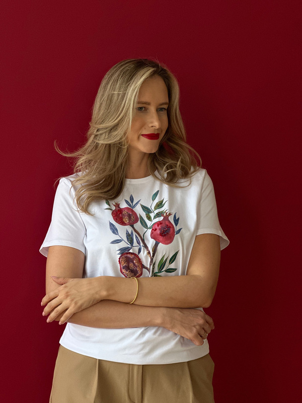 Футболка гранат