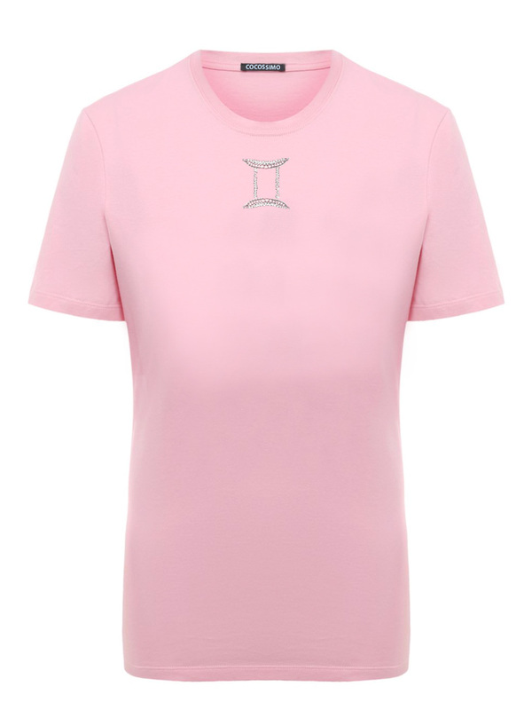 Футболка близнецы розовая