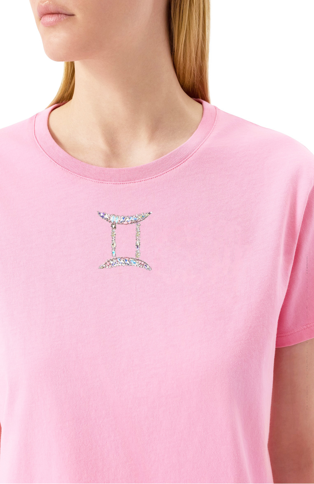 Футболка близнецы розовая