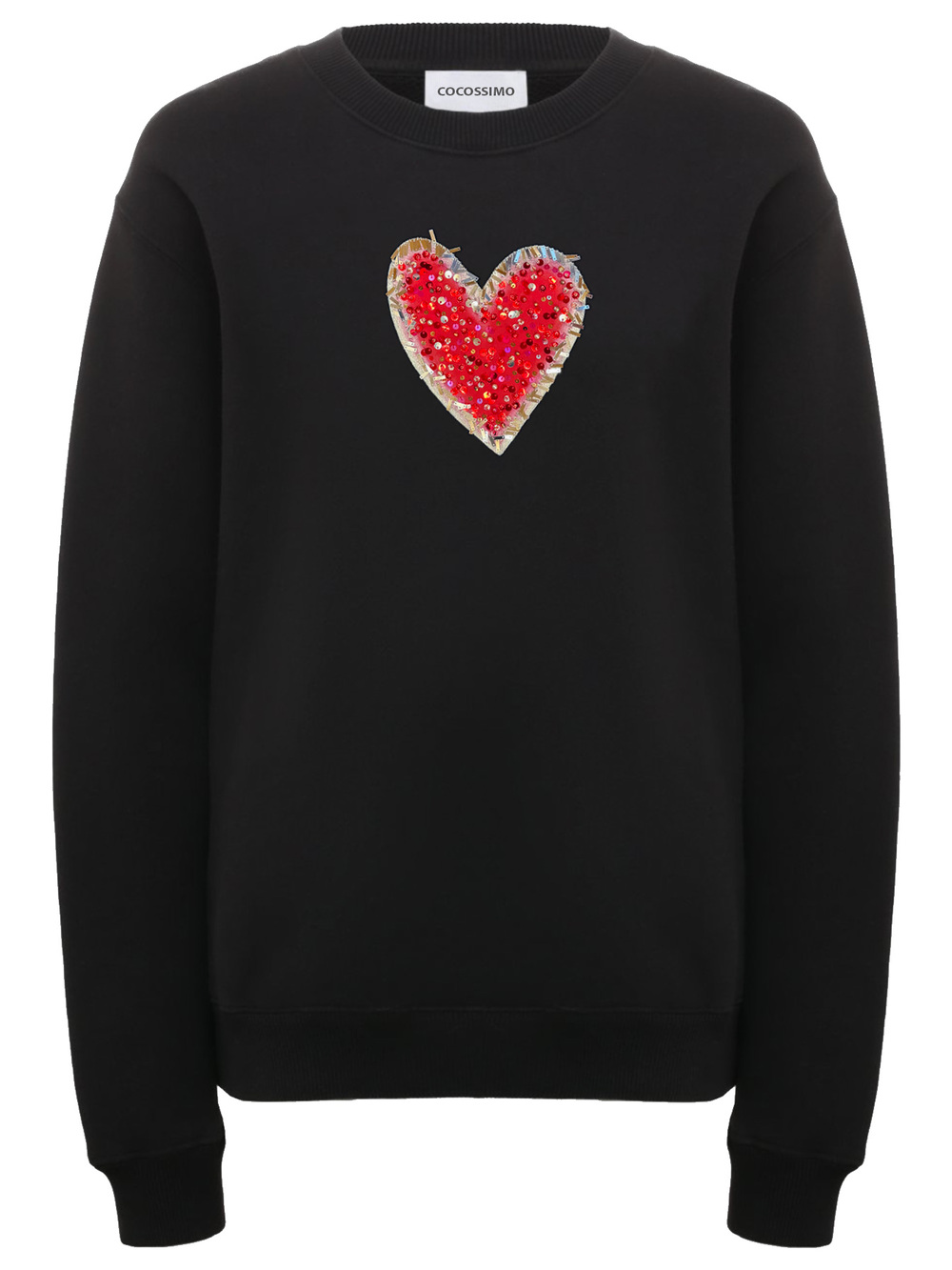 Свитшот черный с сердцем