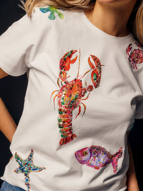 Футболка морские обитатели