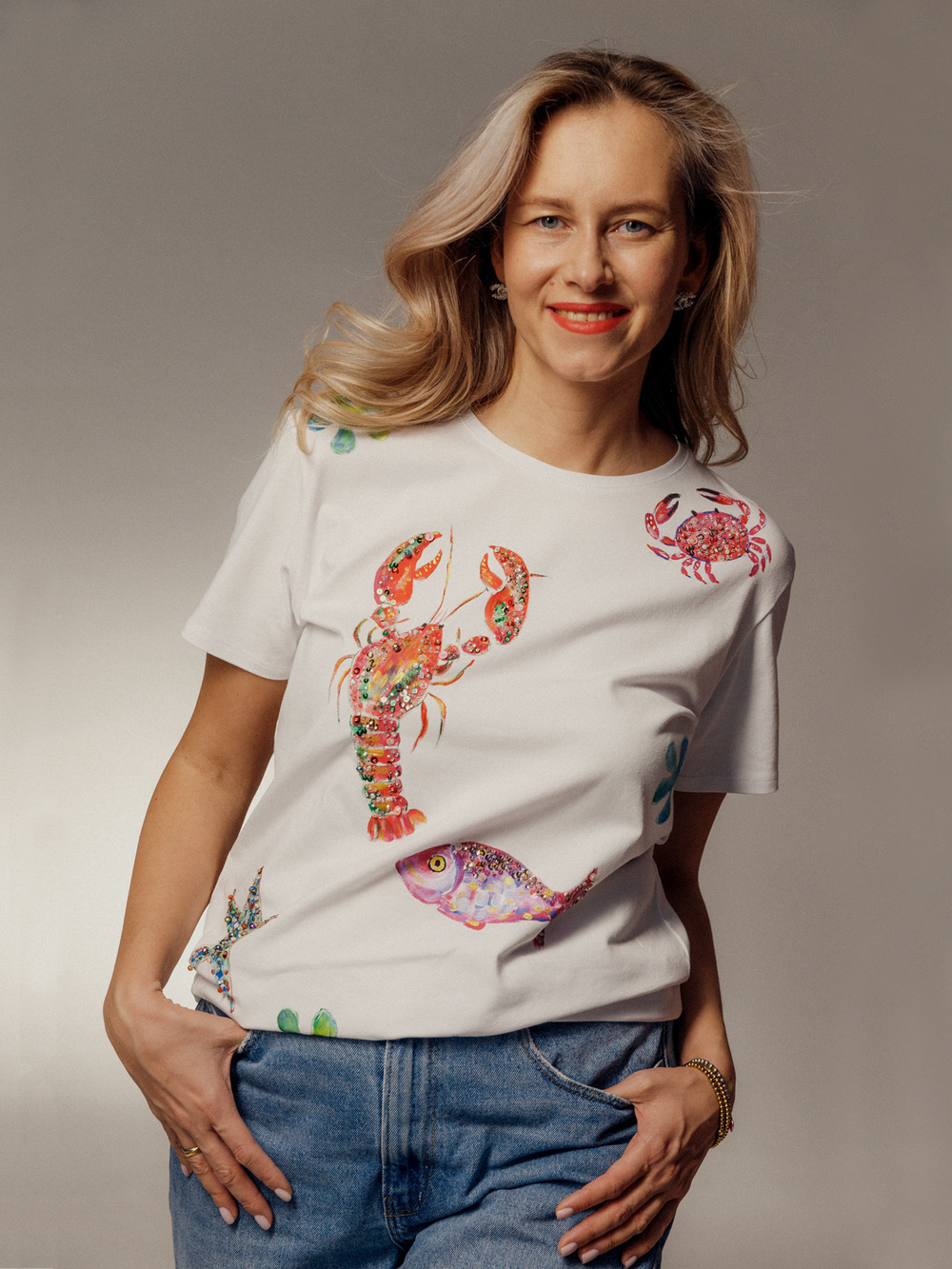 Футболка морские обитатели