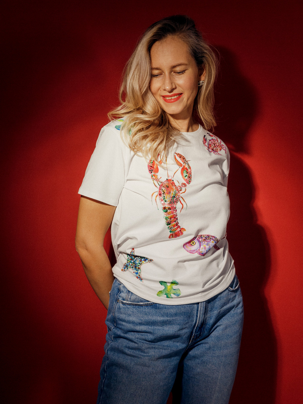 Футболка морские обитатели