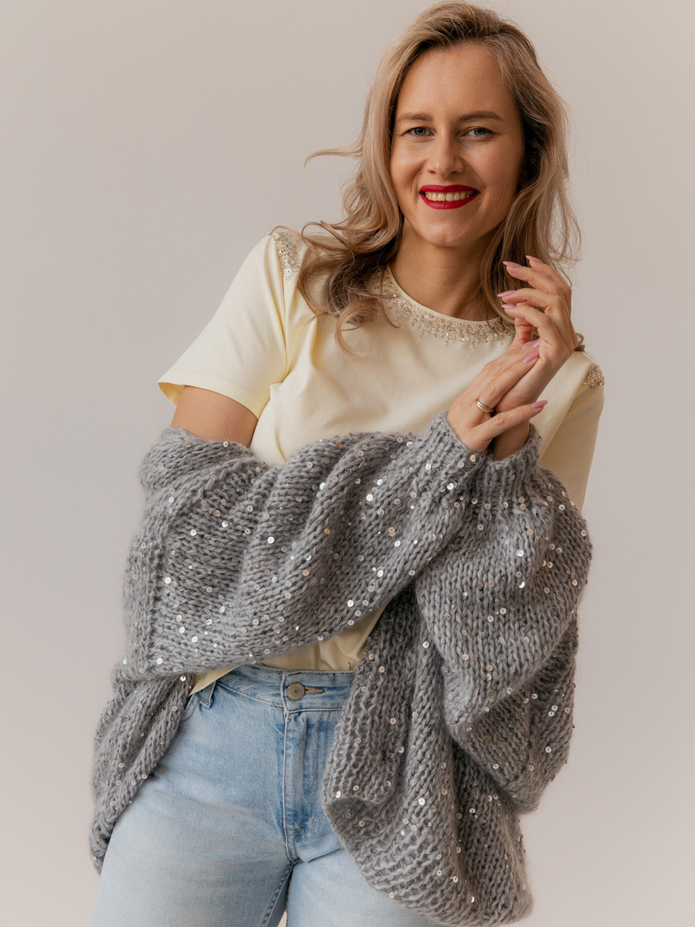 Футболка в стиле CHANEL сливочный