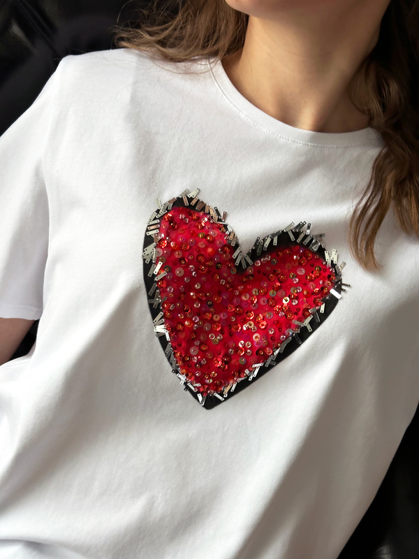 Футболка сердце