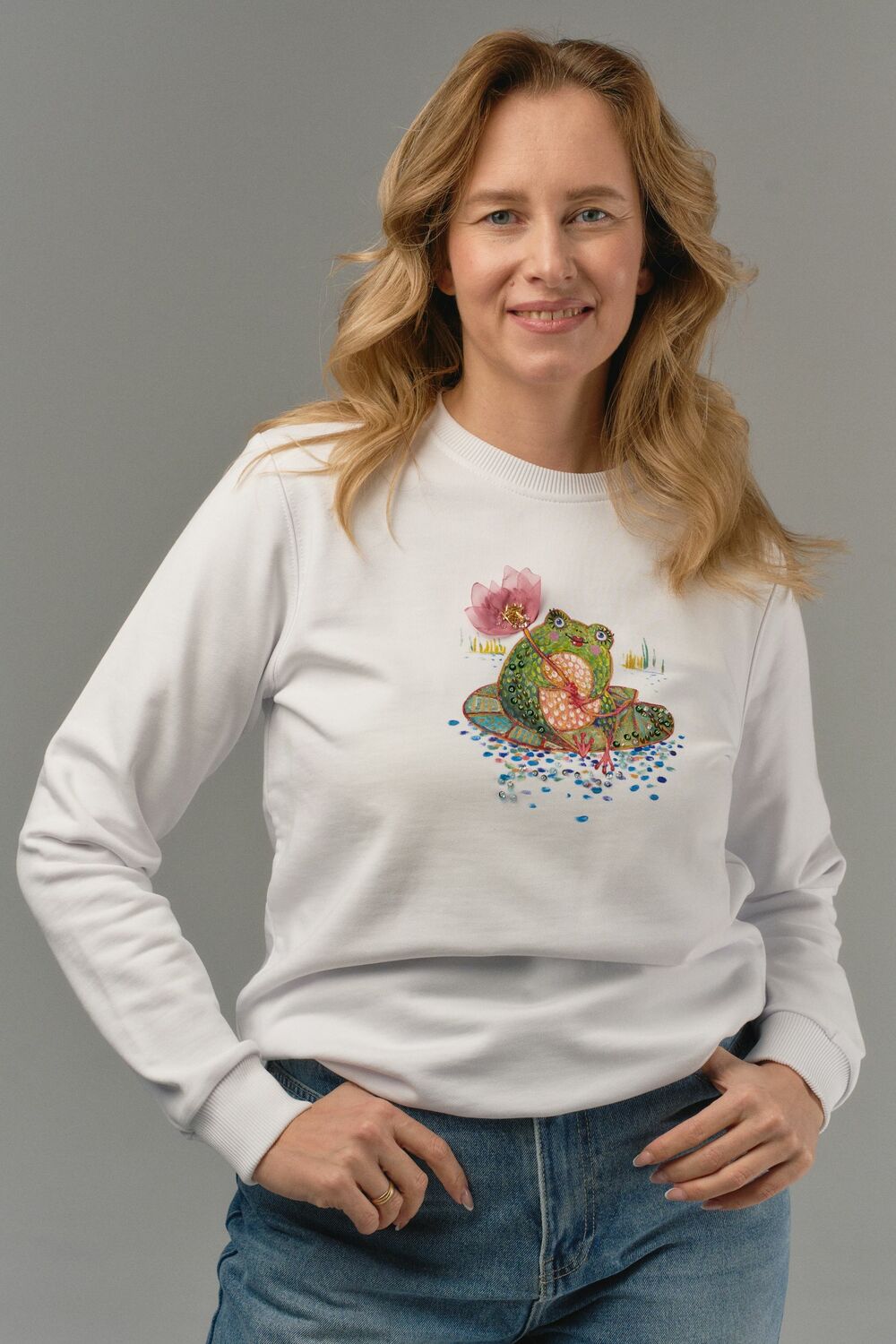 Свитшот с лягушкой