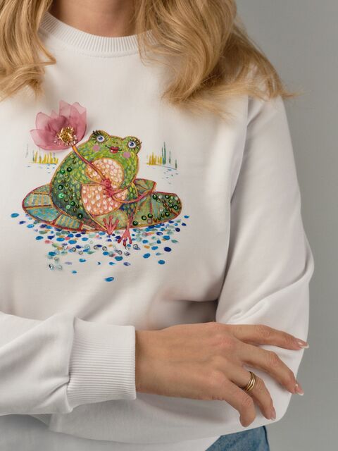 Свитшот с лягушкой