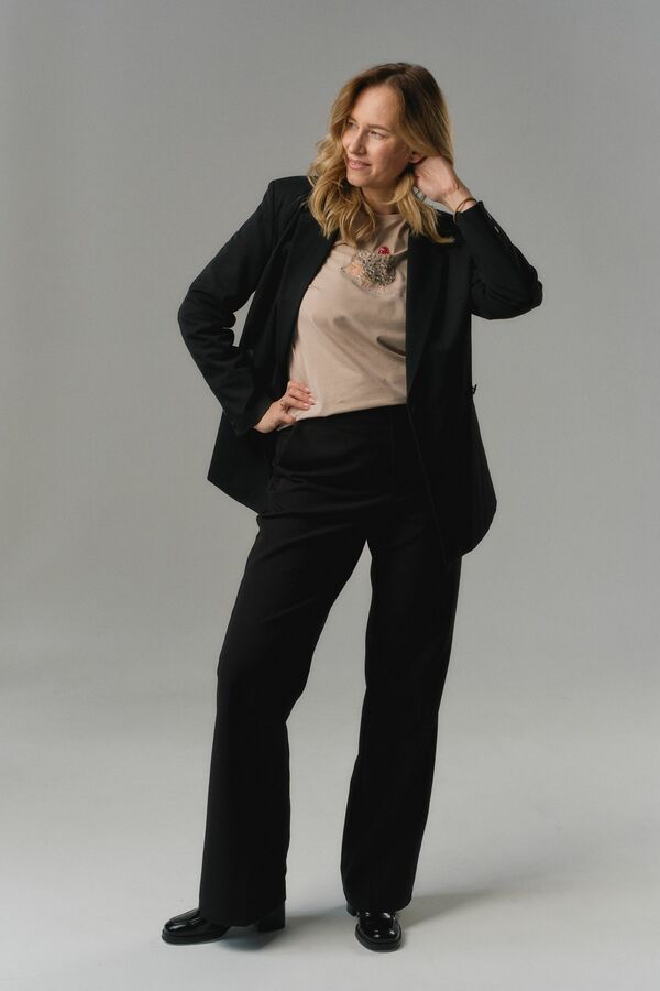 Футболка бежевая с ёжиком