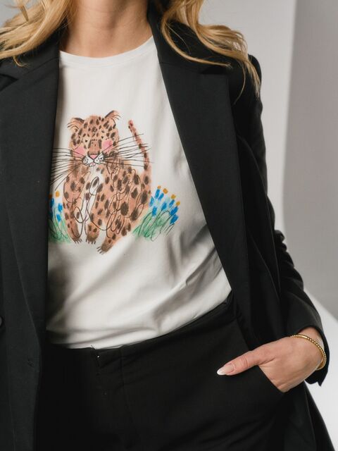 Футболка леопард