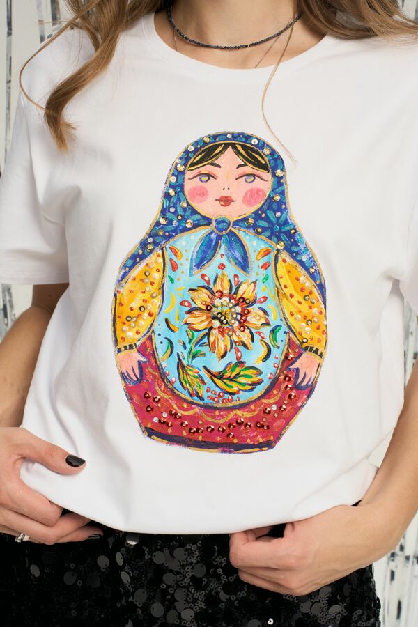 Футболка матрешка
