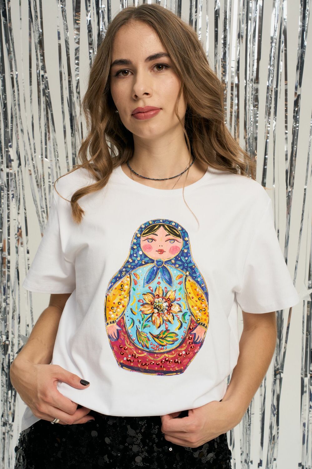 Футболка матрешка
