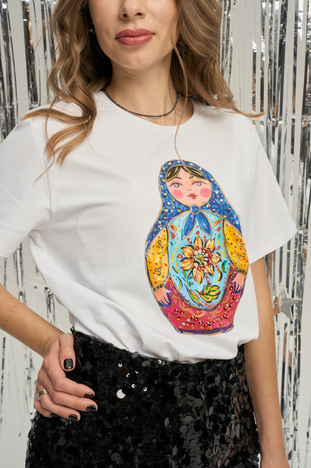 Футболка матрешка