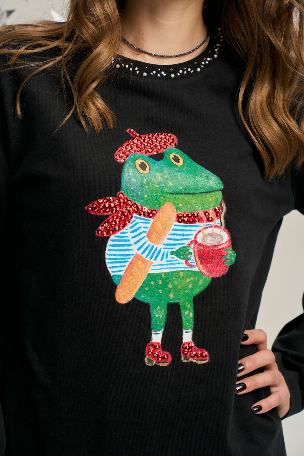 Лонгслив с жабёнком