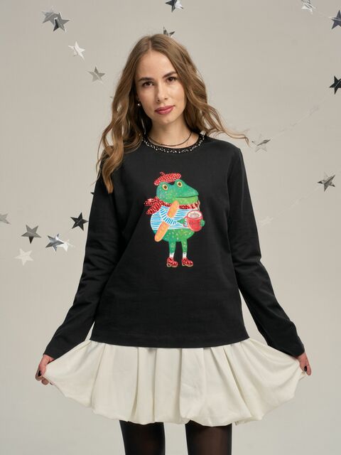 Лонгслив с жабёнком