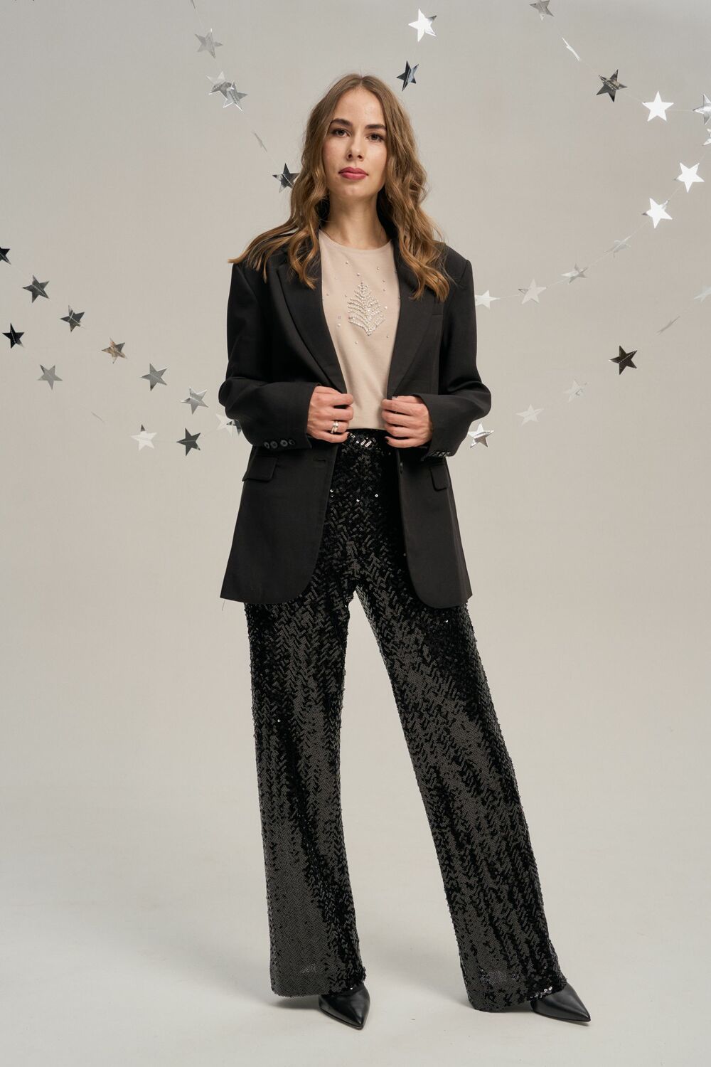 Футболка с жемчужной ёлочкой