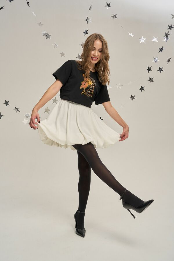 Футболка новогодний зайка