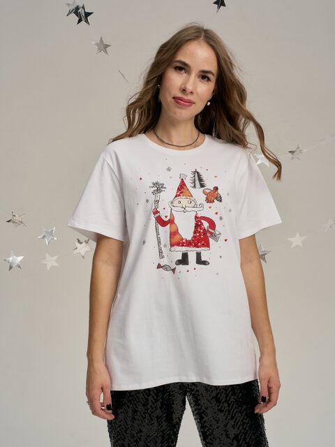 Футболка дед мороз
