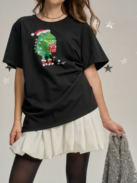 Футболка новогодний жабёнок