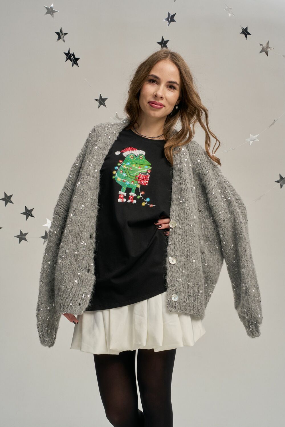 Футболка новогодний жабёнок